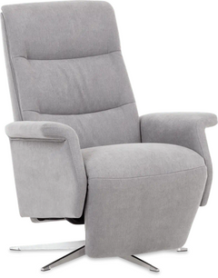 Saga Panelled Back Power 2400 – Motorised Fabric Recliner with Integrated Footrest