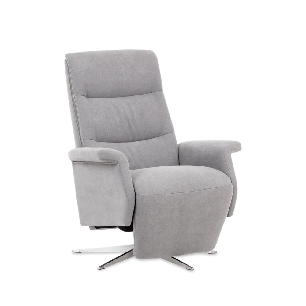 Saga Panelled Back Power 2400 – Motorised Fabric Recliner with Integrated Footrest