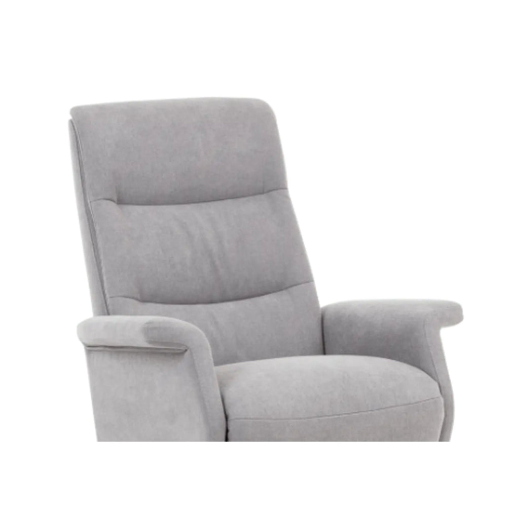 Saga Panelled Back Scandinavian Fabric Recliner 2400