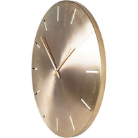 Santa Cruz Gold Metal Wall Clock