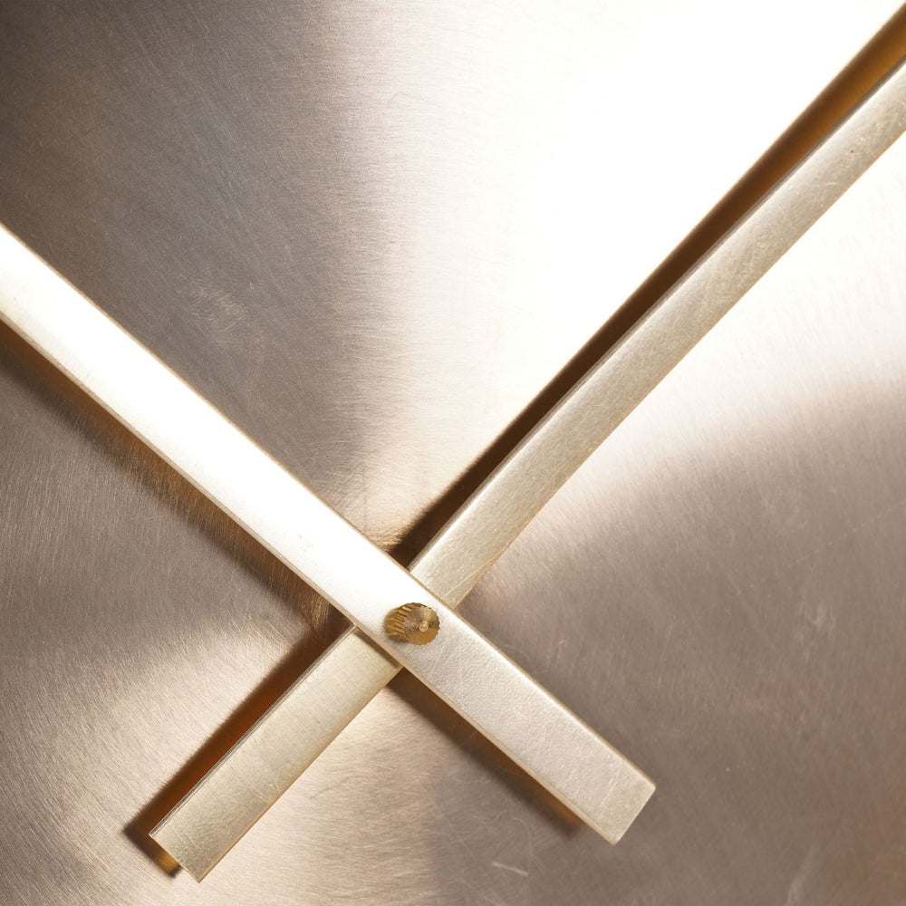 Santa Cruz Gold Metal Wall Clock