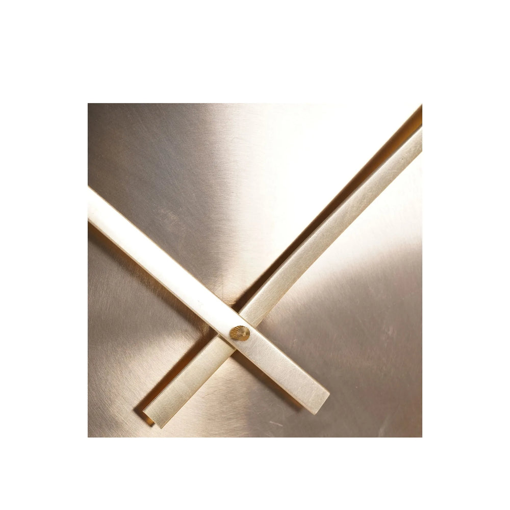 Santa Cruz Gold Metal Wall Clock