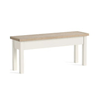 Meadow Brook Oak Shallow Storage Bench