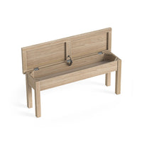 Meadow Brook Oak Shallow Storage Bench