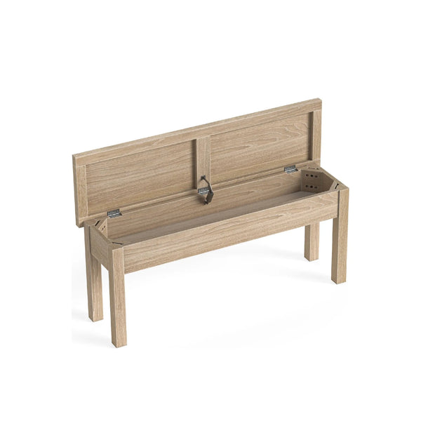 Meadow Brook Oak Shallow Storage Bench