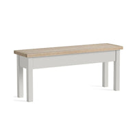 Meadow Brook Oak Shallow Storage Bench