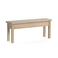 Meadow Brook Oak Shallow Storage Bench