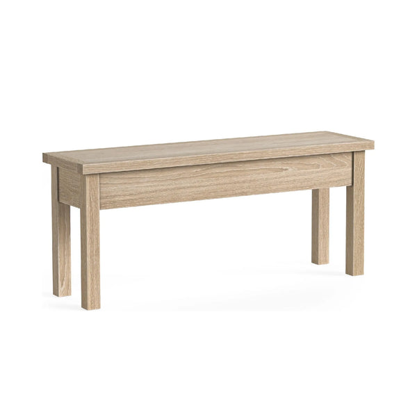 Meadow Brook Oak Shallow Storage Bench