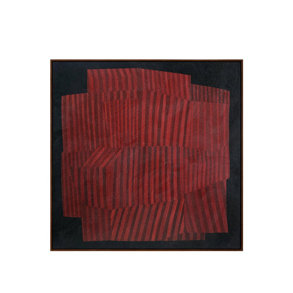 Strata Relief Textured Framed Canvas Wall Art