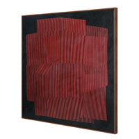 Strata Relief Textured Framed Canvas Wall Art