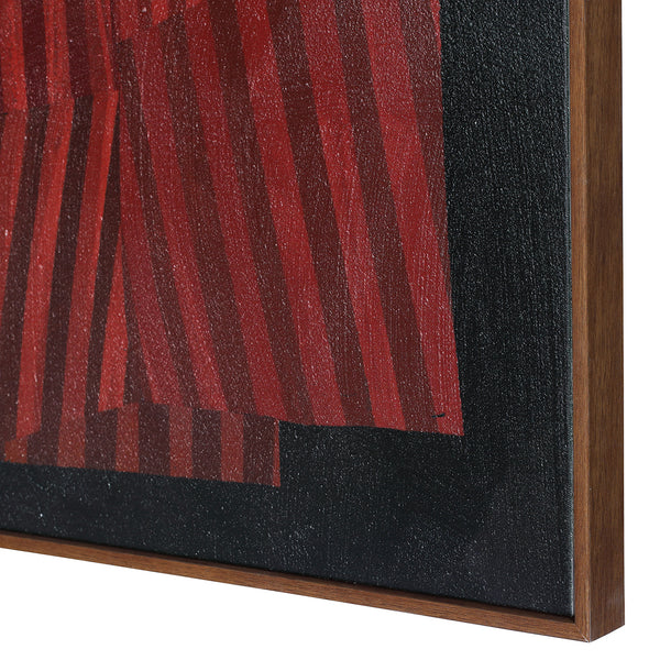 Strata Relief Textured Framed Canvas Wall Art