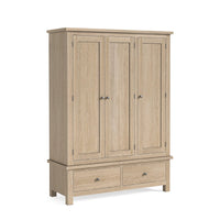 Meadow Brook Oak Triple Wardrobe