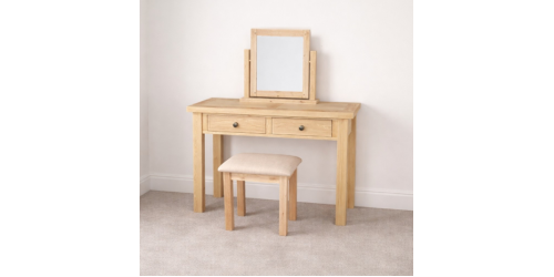  Francis Solid Oak Dressing Table Mirror