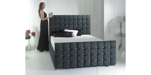 Prague Upholstered 6ft Super King Size Bed Frame