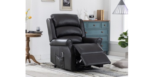 Walker Leather Rise & Recliner Chair