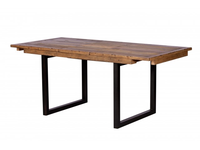 Nassau Extending 140cm - 180cm Dining Table - Solid Reclaimed Wood
