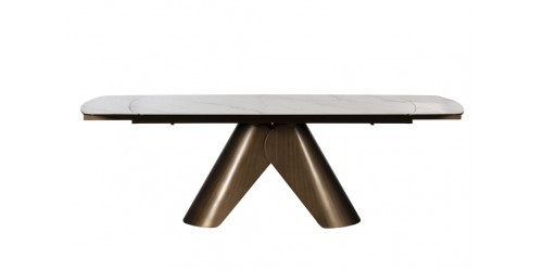 Sabel 180cm-240cm Glass Extending Dining Table