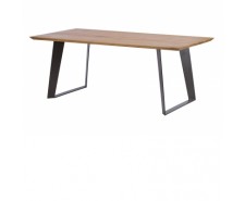 Salcombe 1.8m Oak Dining Table with Steel Base