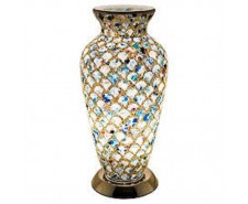 Mosaic Vase Lamp - Blue