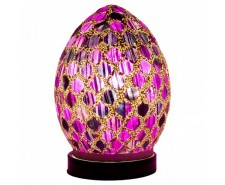 Mosaic Mini Egg Lamp - Purple