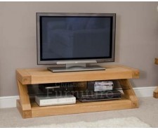 New York Solid Oak Furniture Plasma TV Unit