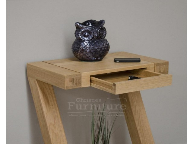 New York Solid Oak Small Console Table