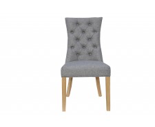 Carla Curved Chair Light Grey 