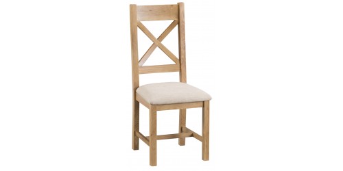 Cranbrook Cross Back Chair Fabric Seat