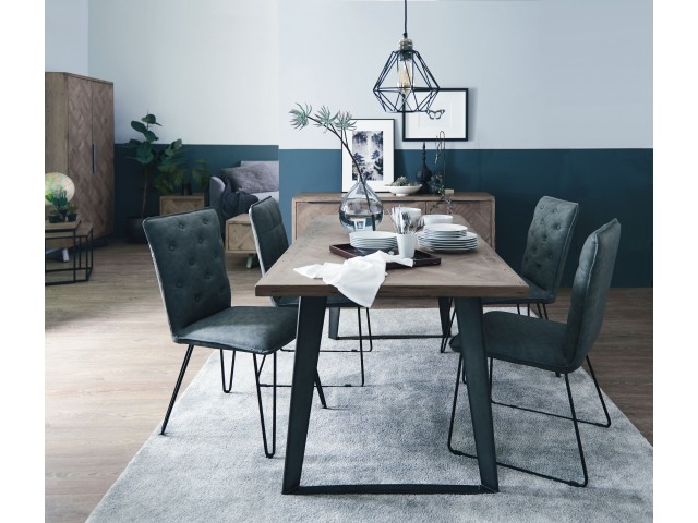 Indigo 1.8m Fixed Top Dining Table 