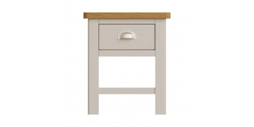 Ramore Dove Grey 1 Drawer Lamp Table 