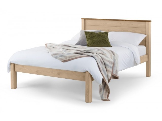 Paignton 4ft Small Double Wooden Bed Frame - Low Foot End