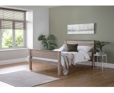 Paignton 3ft Single Wooden Bed Frame - High Foot End