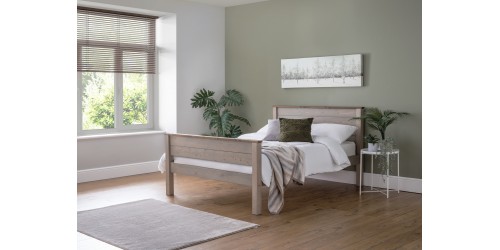 Paignton 4ft6 Double Wooden Bed Frame - High Foot End