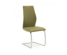 Eton Faux Leather Dining Chair in Olive