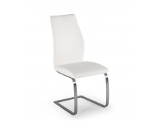 Issy Faux Leather Dining Chair in White