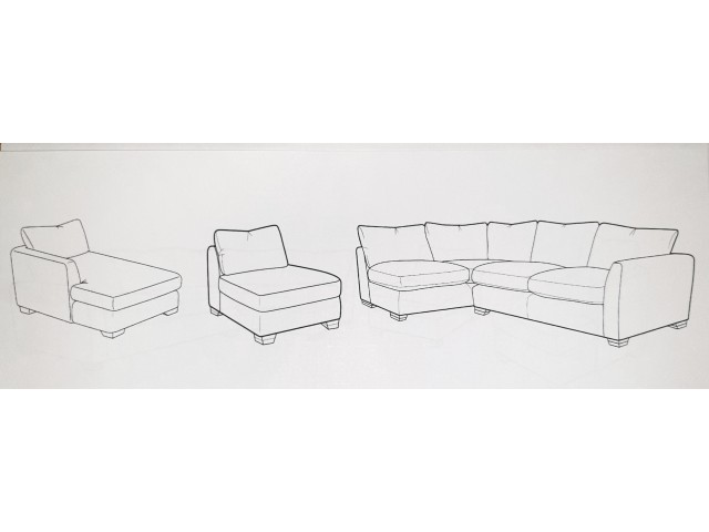 Moby Large Modular Corner Sofa 
