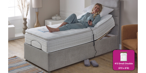 Adjust-a-bed 4ft Small Double Gel-Flex Pillow Top Adjustable Bed
