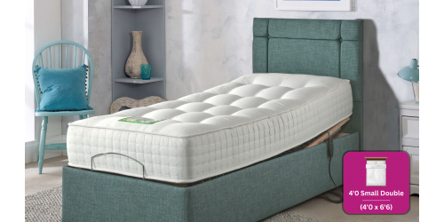 Adjust-a-bed 4ft Small Double Grandeur Natural 1500 Adjustable Bed