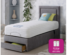 Adjust-a-bed 5ft (2 x 2ft6 Linked) King Size Nova Adjustable Bed