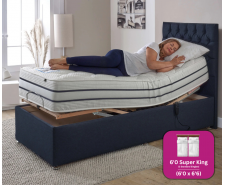 Adjust-a-bed 6ft (2 x 3ft Linked) Super King Size Trilogy Adjustable Bed