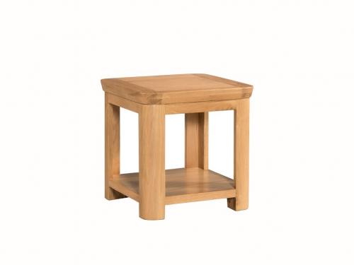 Tamworth Solid Oak / Oak Veneer Lamp Table - Standard