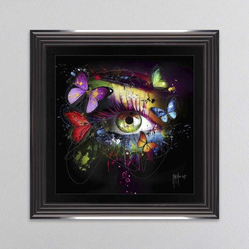  Butterfly Eye Framed Wall Art 90x90cm   