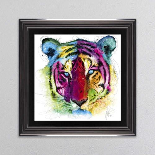  Tiger Framed Wall Art 90x90cm 