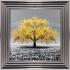 Yellow Cherry Tree Framed Wall Art 55x55cm     