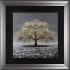    Champagne Cherry Tree Framed Wall Art 90x90cm  