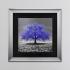    Navy Cherry Tree Framed Wall Art 90x90cm  