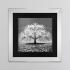    White Cherry Tree Framed Wall Art 90x90cm  