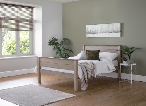 Paignton 4ft6 Double Wooden Bed Frame - High Foot End