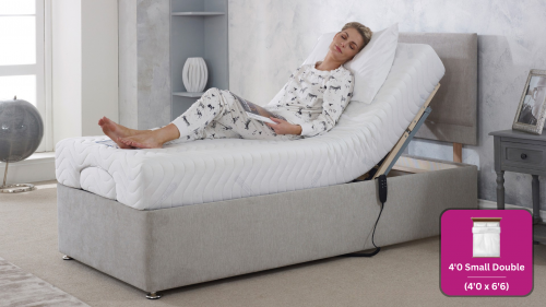 Adjust-a-bed 4ft Small Double Ortho Memory Adjustable Bed